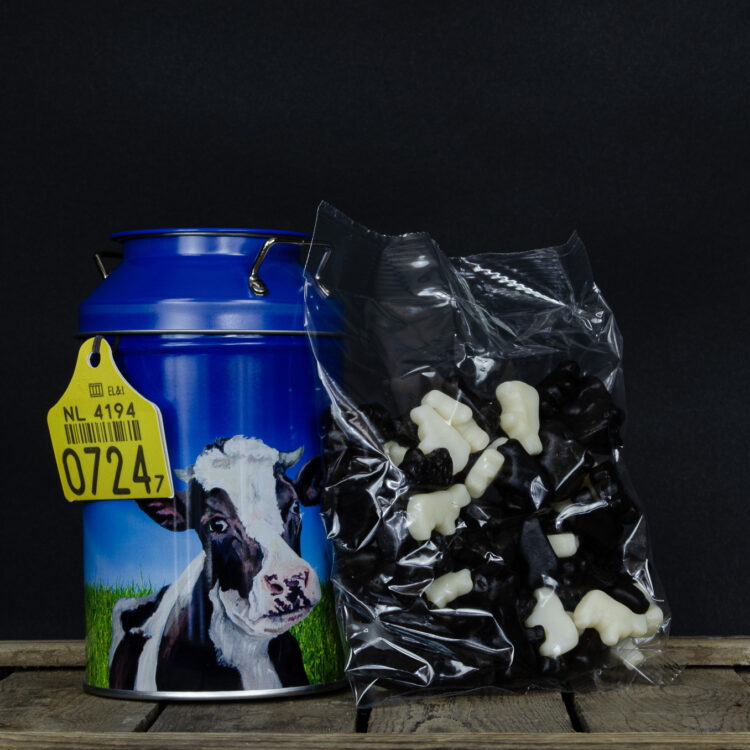 Melkbus spaarpot met koeiendrop