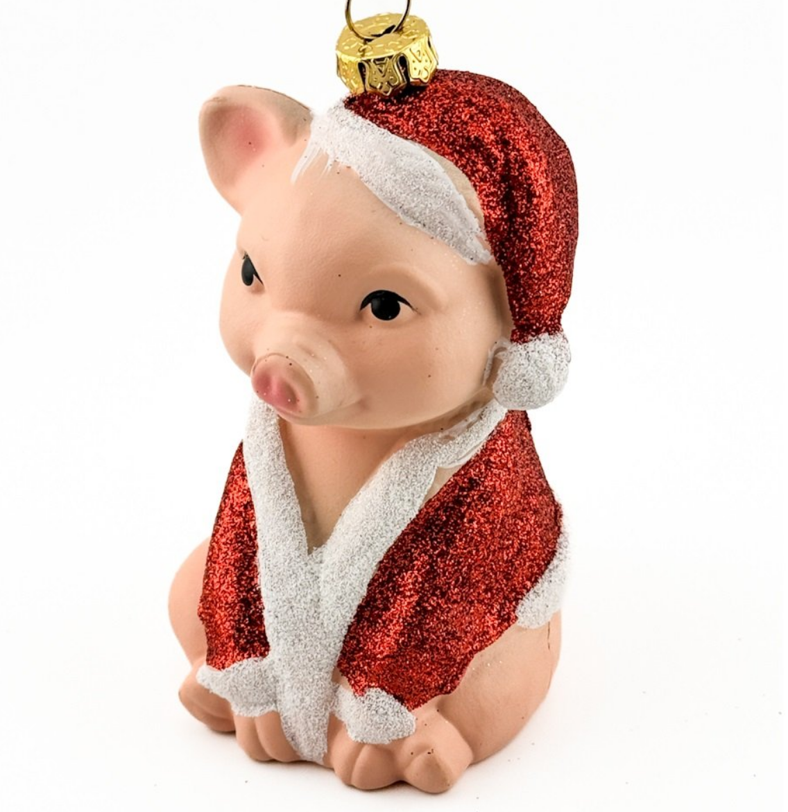 Kerstbal Kerstman varken