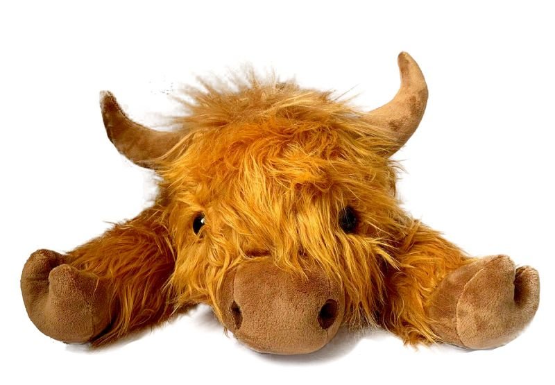 Pluche Highland koe verzwaard XL 50 cm - Afbeelding 3