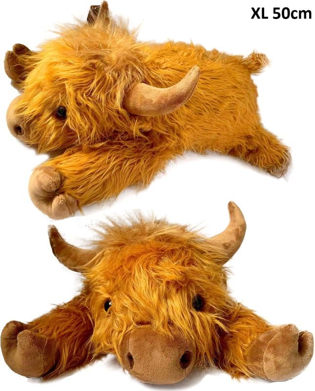 Pluche Highland koe verzwaard XL 50 cm
