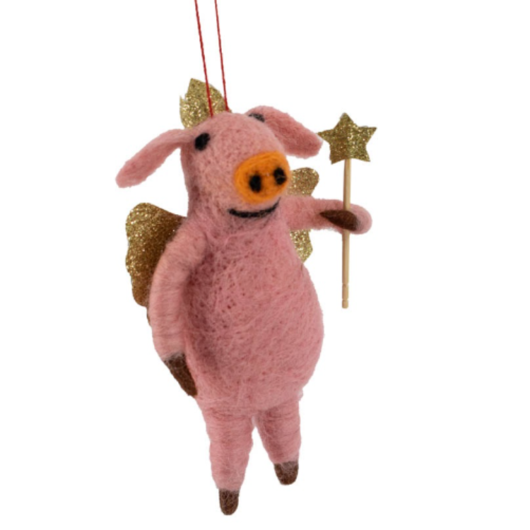 Wollen Hanger Varken Roze